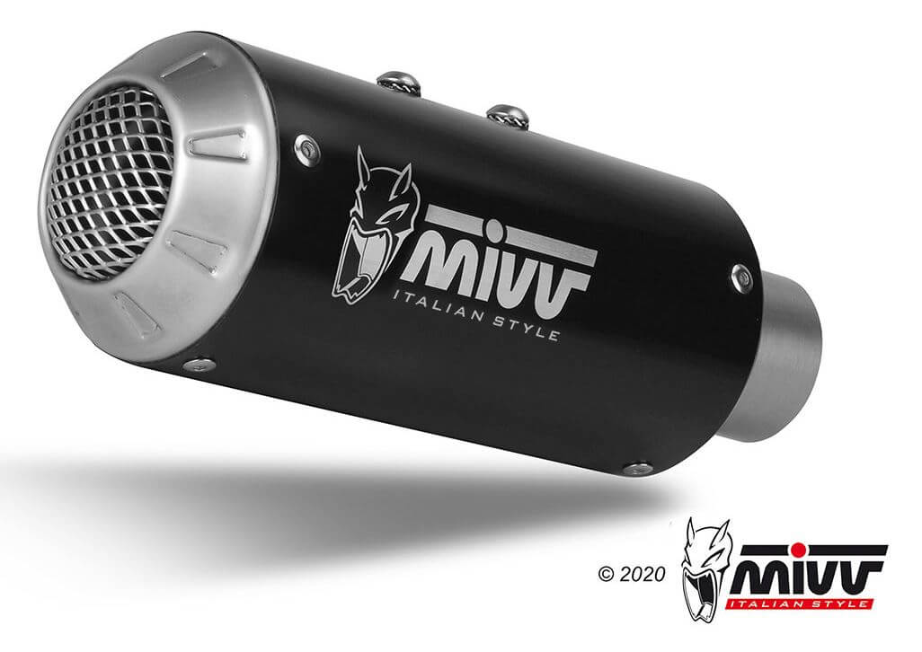 MIVV MK3 Black Stainless Steel Slip-On Exhaust '17-'19 Kawasaki Z 900