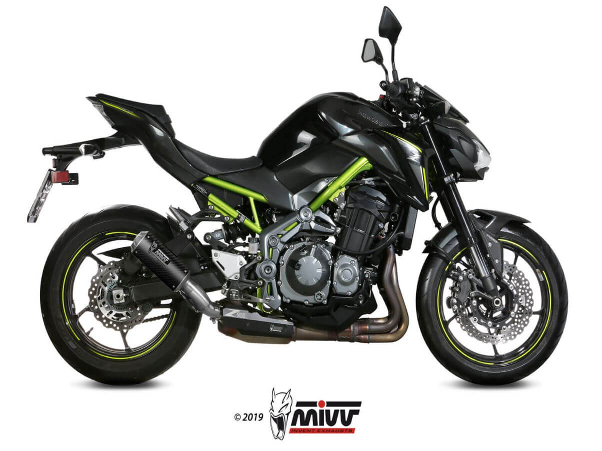 MIVV MK3 Carbon Slip-On Exhaust '17-'19 Kawasaki Z 900