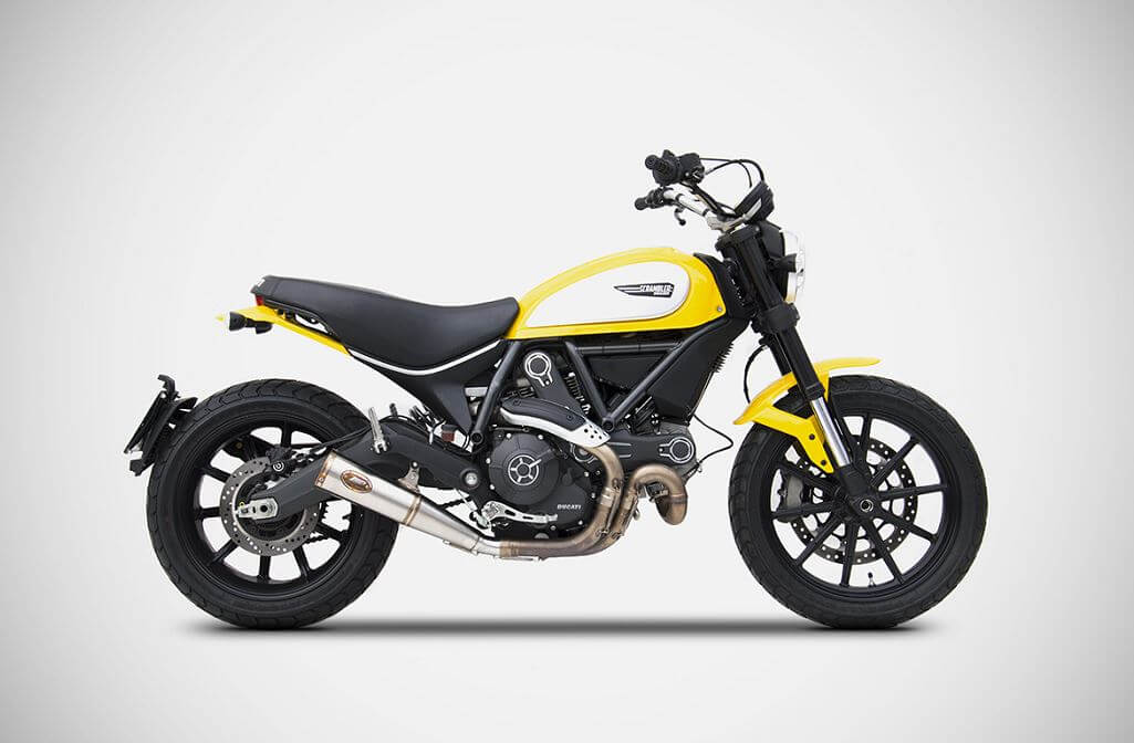 Zard Zuma Racing Slip-On Exhaust '15-'19 Ducati Scrambler 800