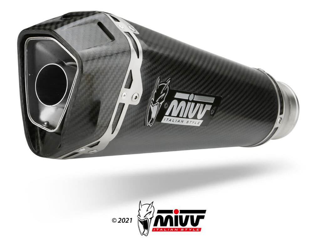 MIVV Delta Race Carbon Slip-On Exhaust '20-'23 KTM 1290 Superduke