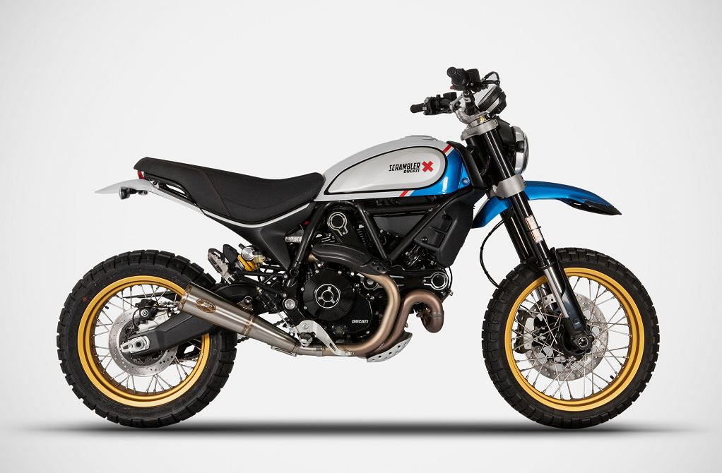Zard Zuma Racing SlipOn Exhaust 21-22 Ducati Scrambler Desert Sled 800