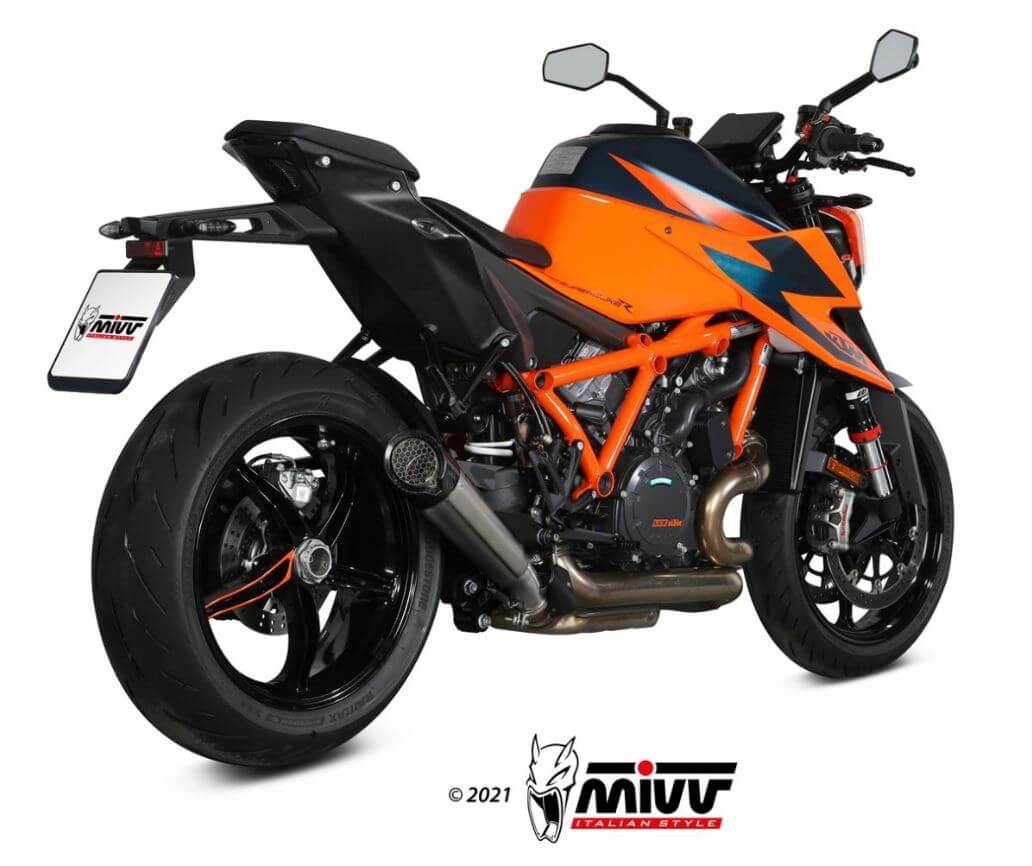 MIVV X-M5 Titanium Slip-On Exhaust '20-'23 KTM 1290 Superduke