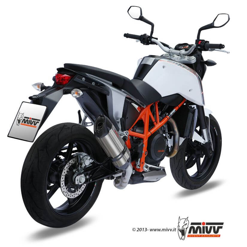 MIVV Suono Stainless Steel Slip-On Exhaust '12-'18 KTM 690 Duke