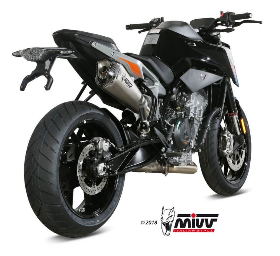 MIVV Delta Race Stainless Steel Slip-On Exhaust '18-'23 KTM 790/890 Duke