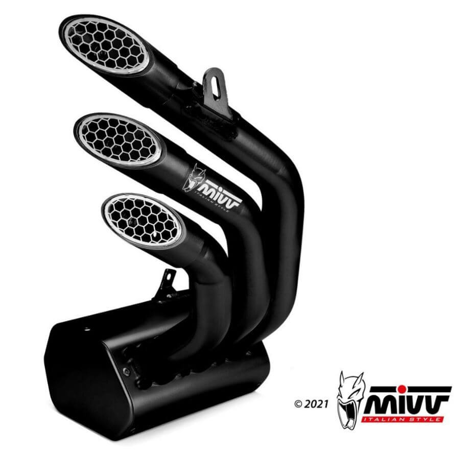 MIVV Speed Edge Black Stainless Steel Slip-On Exhaust '17-'23 MV Agusta Brutale 800 RR