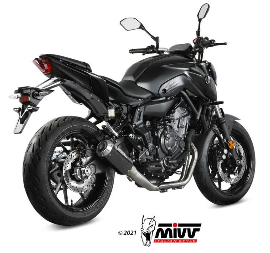 MIVV MK3 Carbon Full System Exhaust '21-'23 Yamaha MT/FZ-07