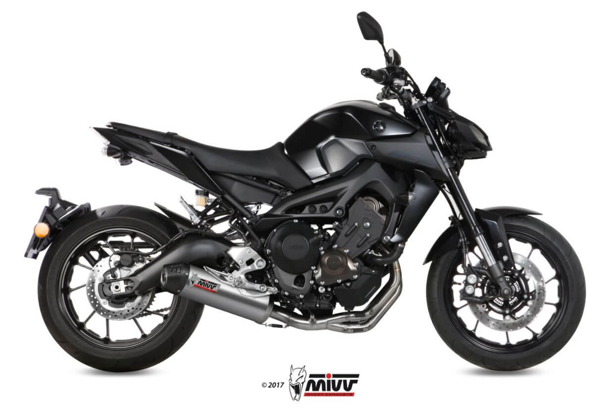MIVV Oval Titanium Full System Exhaust '13-'20 Yamaha MT/FZ-09/SP