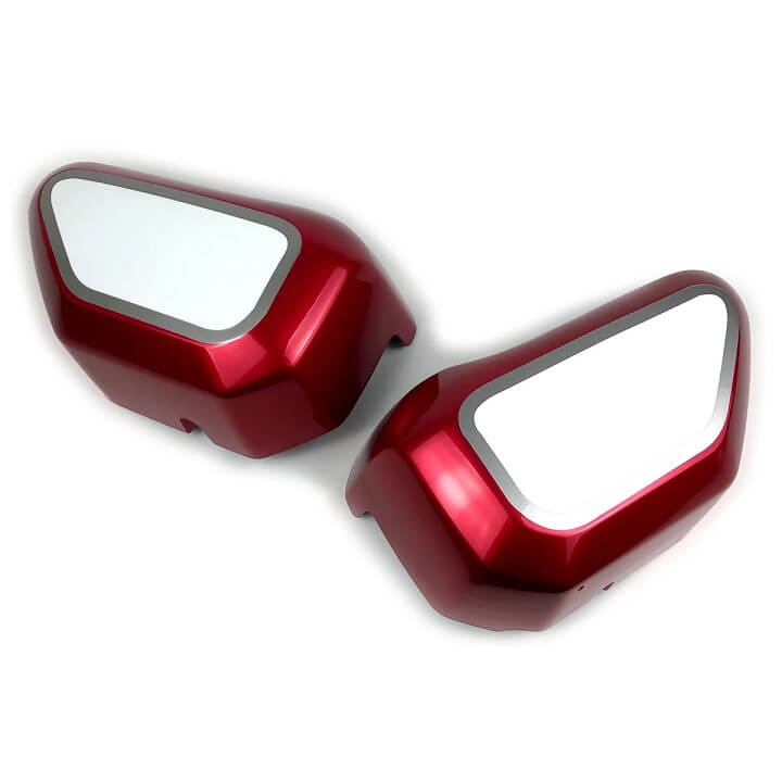 【希少】Pilot  （RED MOON）本革 モーターマン Pyramid Infill Panels Honda Monkey 125 '18-'23 | Pearl Nebula Red