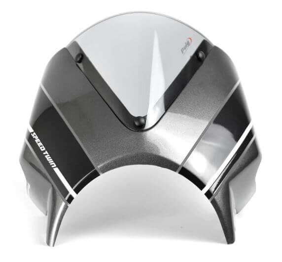 Pyramid Fly Screen '19-'23 Triumph Speed Twin 1200 | Metallic Ice/ Grey