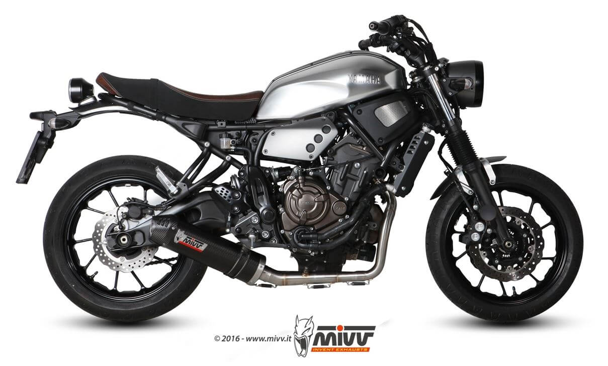MIVV Oval Carbon Full System Exhaust '16-'20 Yamaha XSR 700