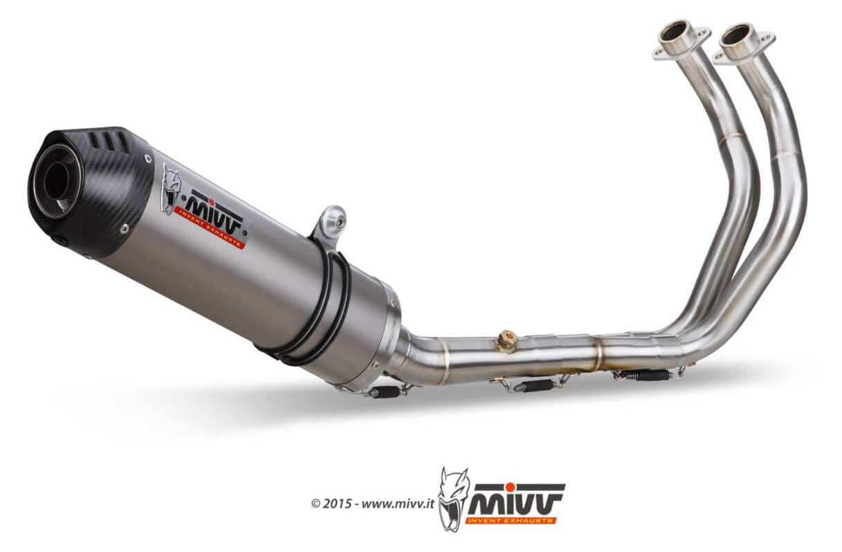 MIVV Oval Titanium Full System Exhaust '16-'20 Yamaha XSR 700