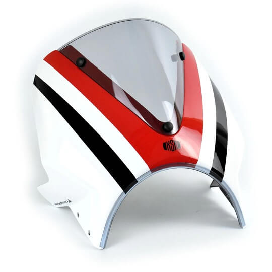 Pyramid Fly Screen Yamaha XSR 900 '20-'23 | Dynamic White