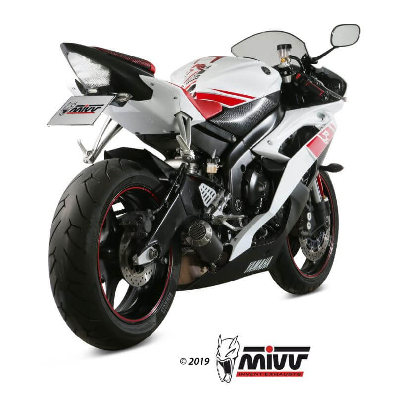 MIVV MK3 Black Stainless Steel Slip-On Exhaust '06-'16 Yamaha R6