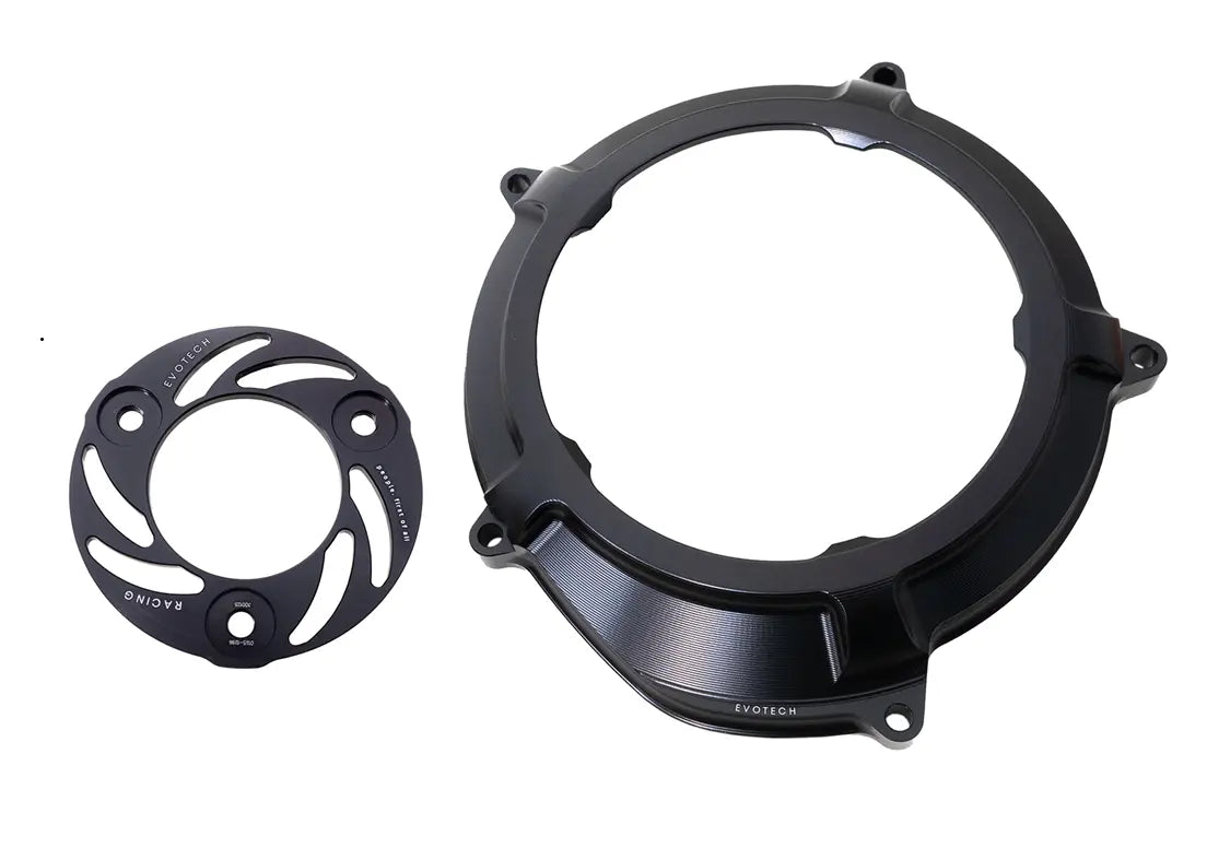 Evotech Italy Clear Clutch Cover & Pressure Plate for KTM (Round Pressure Plate) - Motostarz USA