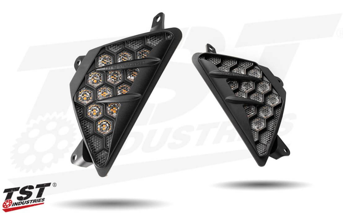 TST Industries Nexus LED Flushmount Turn Signals '23- Kawasaki ZX-4R/N