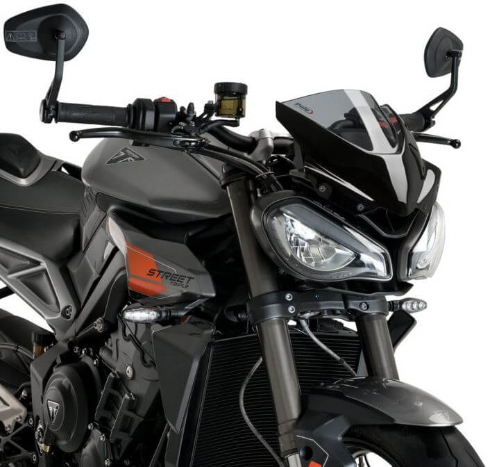 Puig スクリーン　ストリートトリプル765RS Puig New Generation Naked Windscreen '23-'24 Triumph Street Triple 765