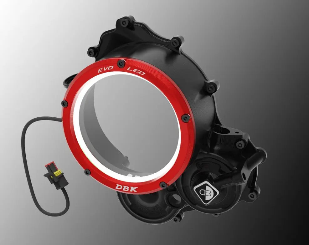 DBK Special Parts 3D-EVO LED Clear Clutch Cover 24-25 Ducati Hypermotard 698 Mono/RVE