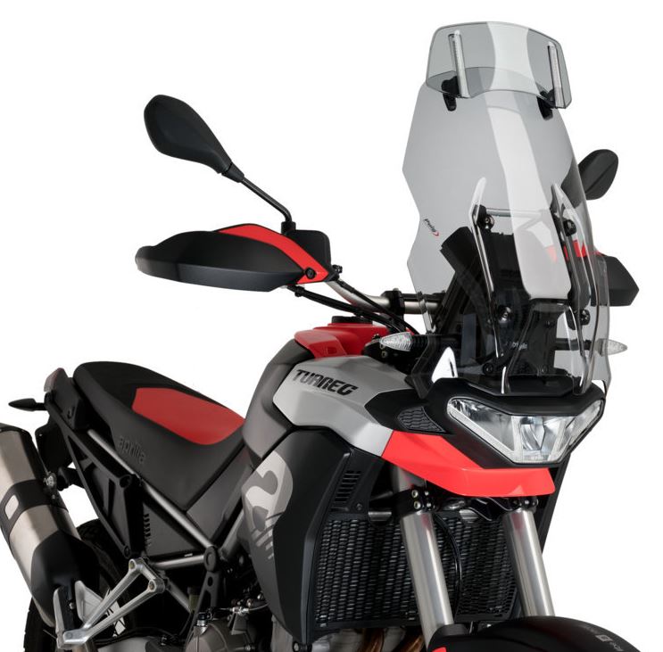Puig Touring Windshield with Visor '22-'23 Aprilia Tuareg 660 | Smoke