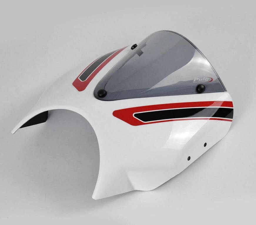 Pyramid Fly Screen '21-'23 Triumph Trident 660 | Crystal White Scheme