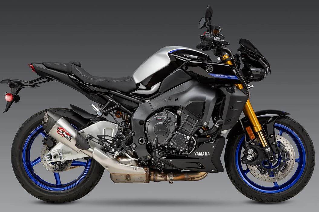 Yoshimura Race AT2 Stainless Slip-On Exhaust '22-'24 Yamaha MT-10
