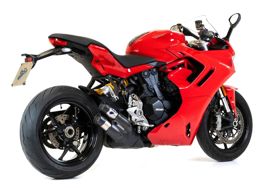 Termignoni Double Silencer Titanium Slip-On Exhaust 21-24 Ducati Supersport 950/S