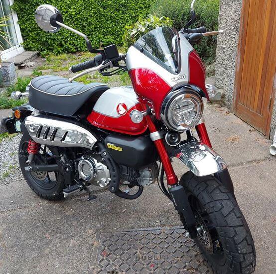 Pyramid Fly Screen Honda Monkey 125 '21-'23 | Pearl Glittering