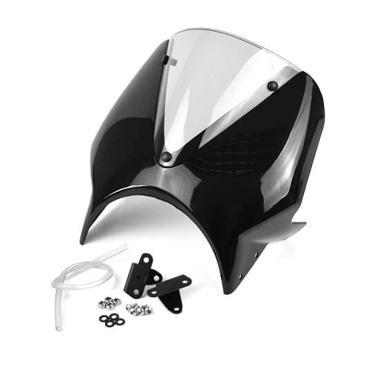 Pyramid Fly Screen Yamaha XSR 900 '22-'23 | Midnight Black