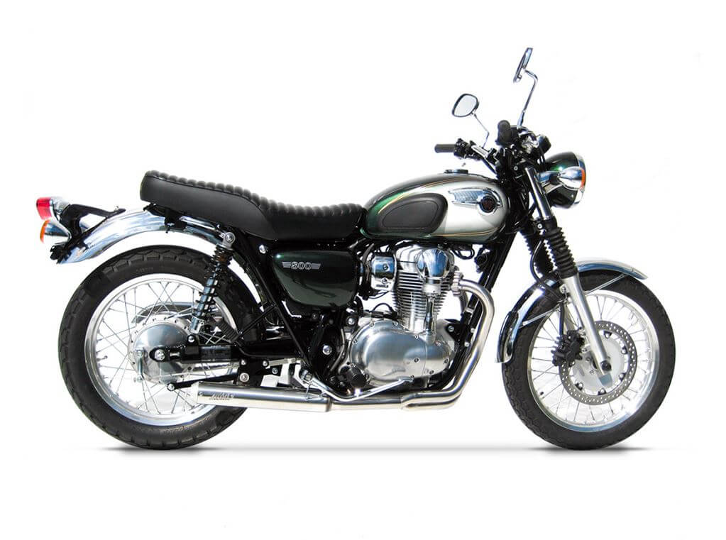 ZARD 2>1 Racing Stainless Steel Cross Full Exhaust '10-'17 Kawasaki W800