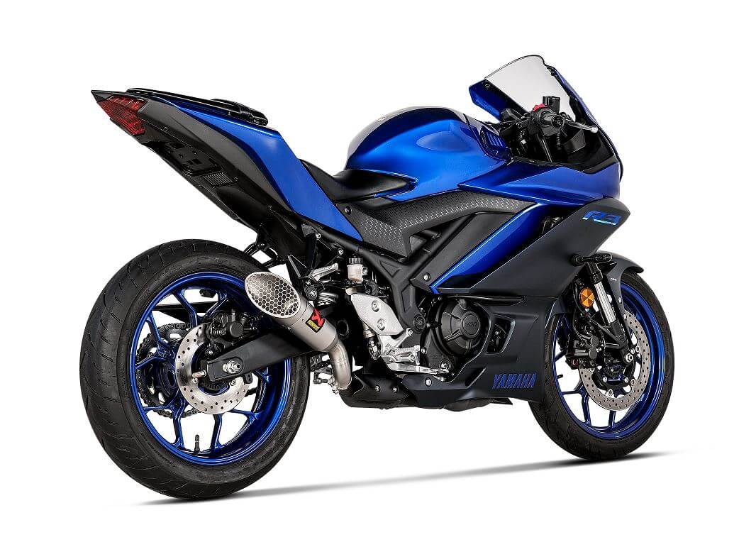 Akrapovic Slip-On Line (Stainless) Exhaust '23- Yamaha YZF R3/MT-03