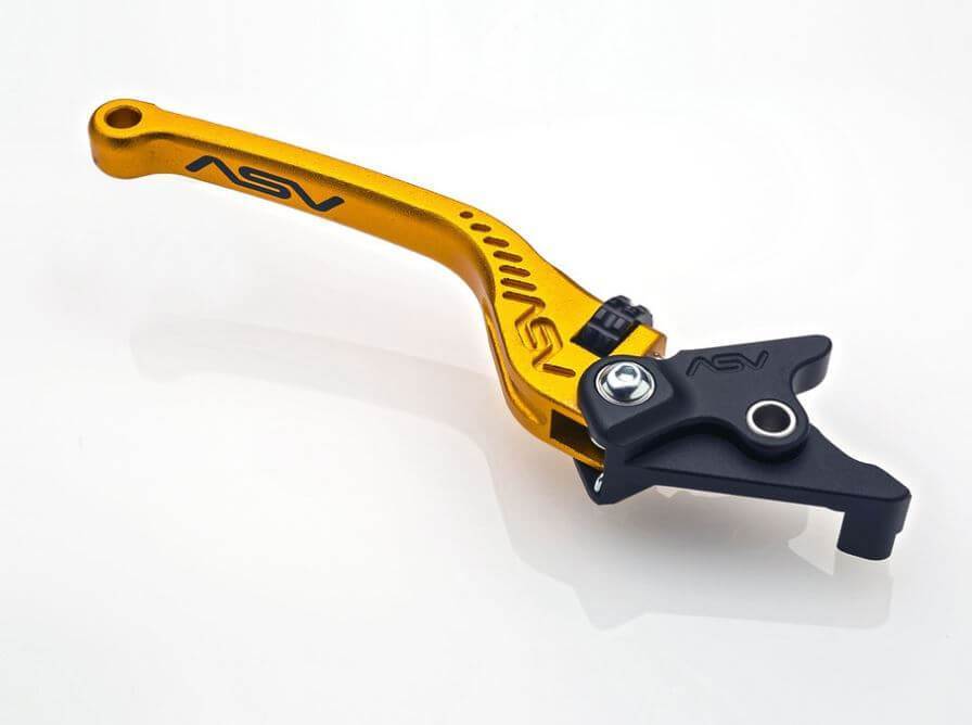 SEV AVAN ARM イエロー パーツ　2個 ASV C5 Sport Brake & Clutch Levers for Kawasaki '22-'23 Z H2