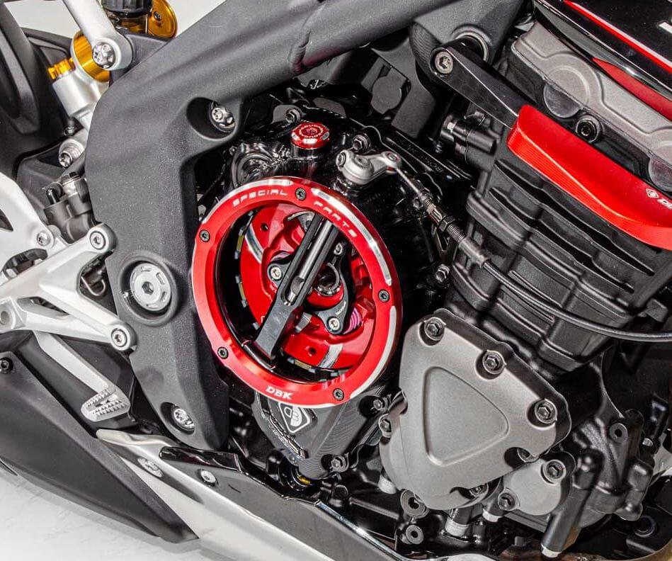 DBK Special Parts 3D-EVO Clear Clutch Cover '21-'23 Triumph Speed Triple RR/RS