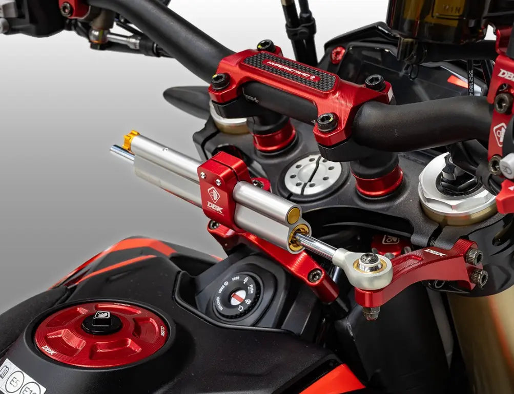 DBK Special Parts Steering Damper Mounting Kit 24-25 Ducati Hypermotard 698 Mono/RVE