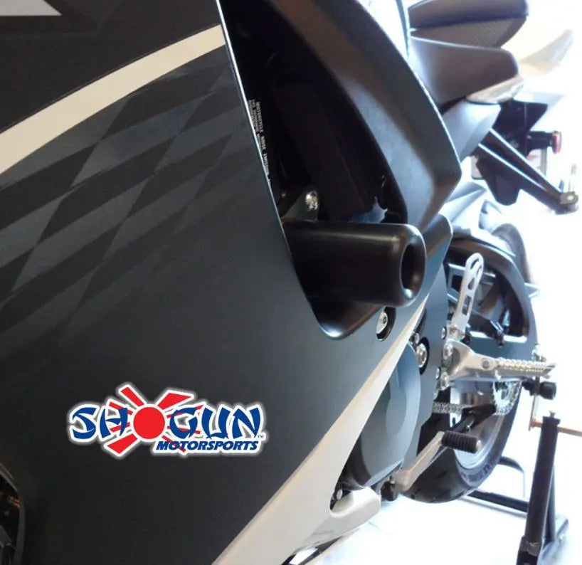Shogun Motorsports No-Cut Black Frame Sliders 11-25 Suzuki GSXR 600/750