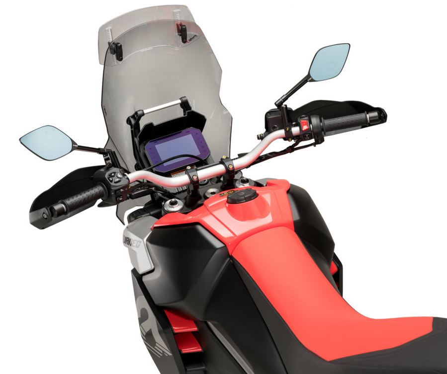 Puig Touring Windshield with Visor '22-'23 Aprilia Tuareg 660 | Smoke