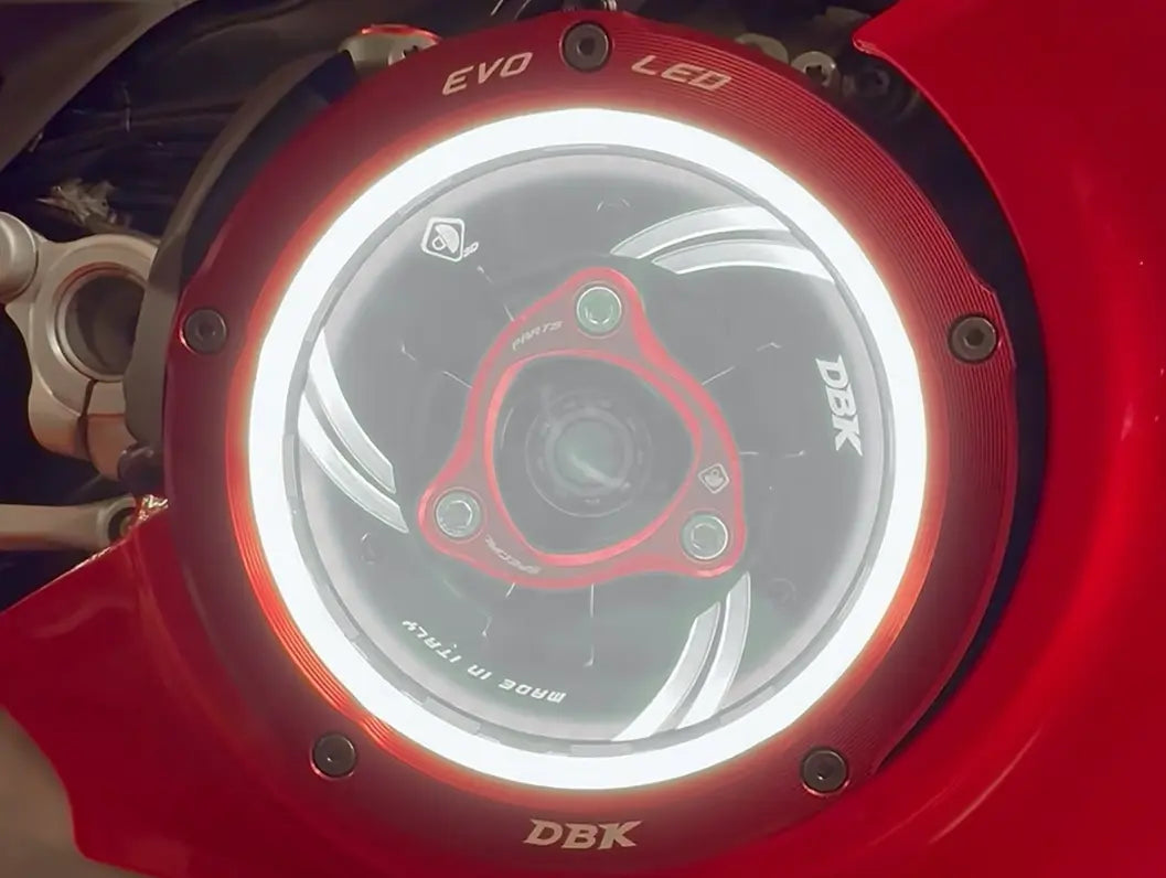 DBK Special Parts CCV4L01 EVO LED Clutch Cover for Selected Ducati Models