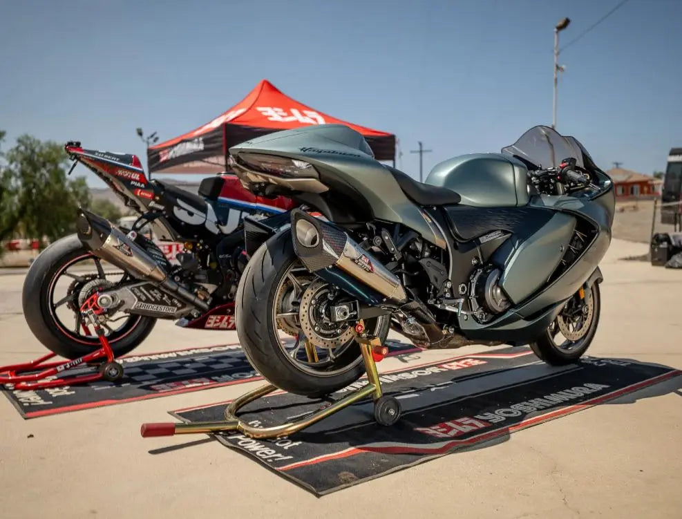 Yoshimura Race R-11SQ-R Dual Stainless Slip-On Exhaust 21-25 Suzuki Hayabusa