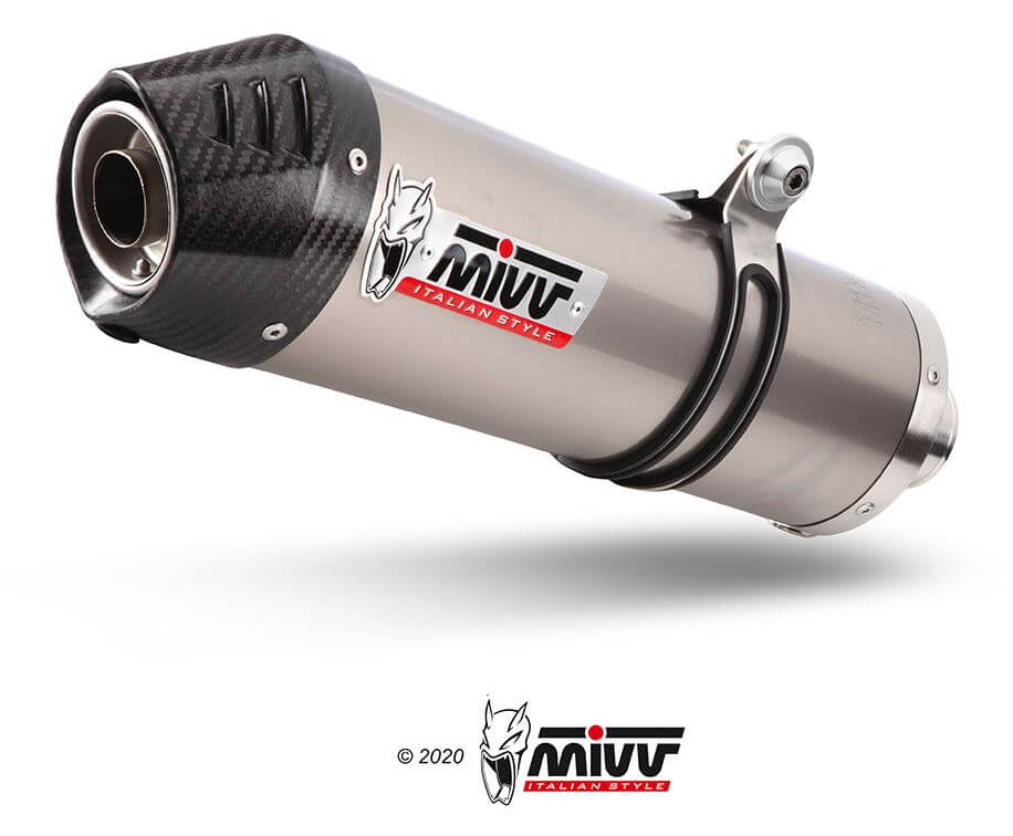 MIVV Oval Titanium Slip-On Exhaust '09-'16 BMW K 1300 R/S