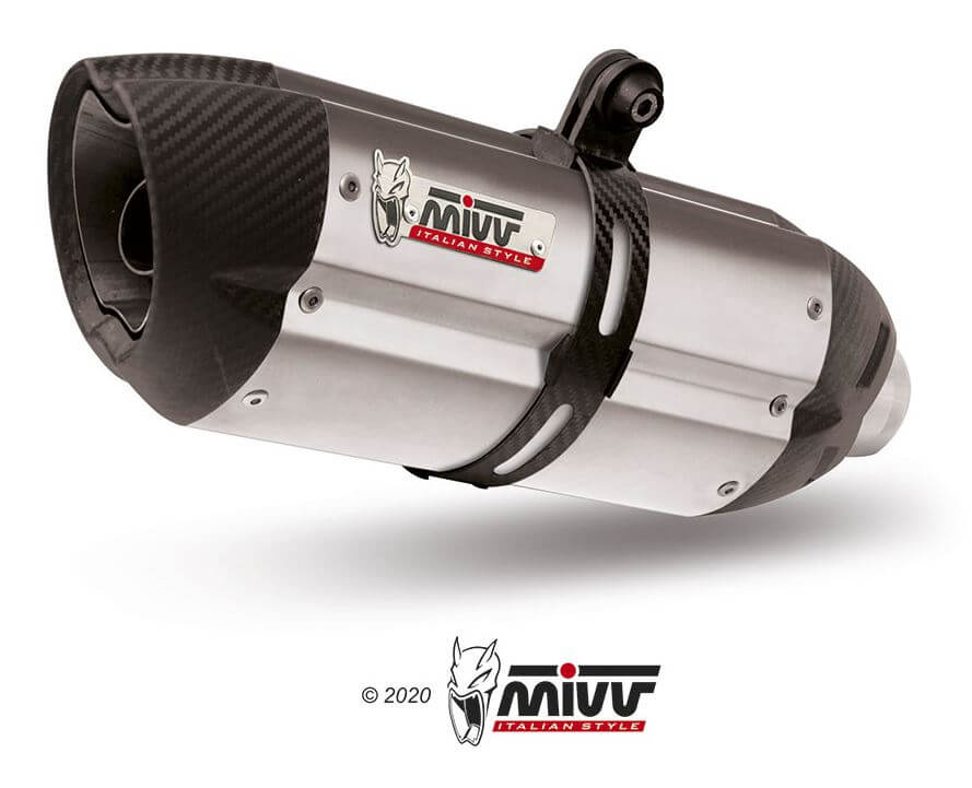 MIVV Suono Stainless Steel Slip-On Exhaust '14-'20 BMW R Nine T