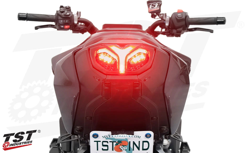 TST Industries Programmable + Sequential LED Integrated Tail Light 24-25 Yamaha MT-09 - Motostarz USA
