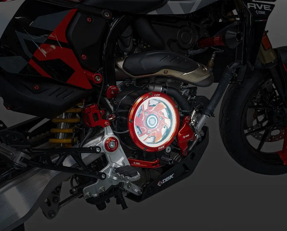 DBK Special Parts 3D-EVO LED Clear Clutch Cover 24-25 Ducati Hypermotard 698 Mono/RVE