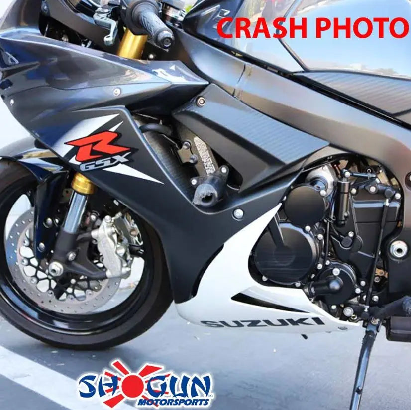 Shogun Motorsports No-Cut Black Frame Sliders 11-25 Suzuki GSXR 600/750