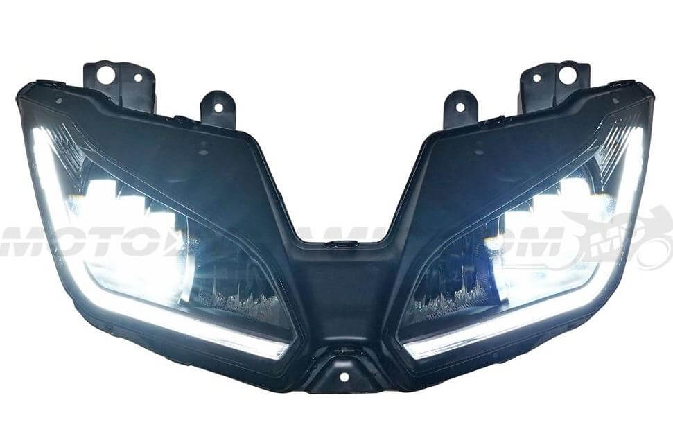 Motodynamic Full LED Projection Headlight with DRL '13-'17 Kawasaki Ninja 300, '13-'18 ZX6R 636