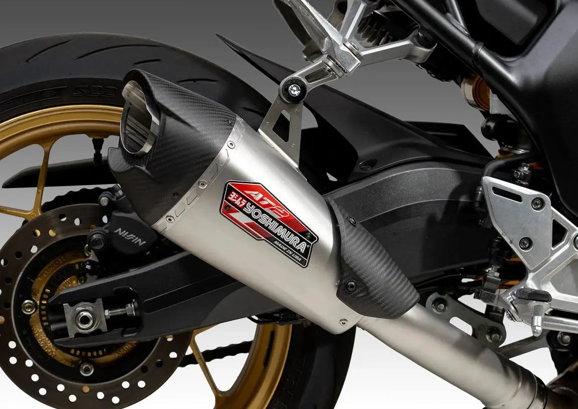 Yoshimura AT2 Stainless Slip-On Exhaust 25-26 Honda CB1000