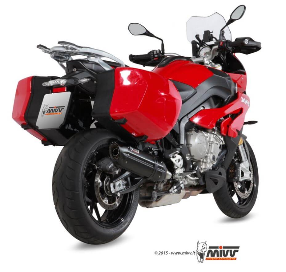 MIVV Suono Black Stainless Steel Slip-On Exhaust '15-'19 BMW S 1000 XR