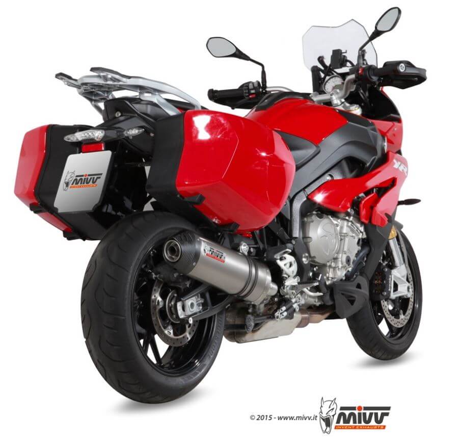 MIVV Oval Titanium Slip-On Exhaust '15-'19 BMW S 1000 XR