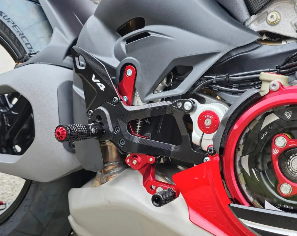 CNC Racing Adjustable Rearsets 25- Ducati Panigale V4/S