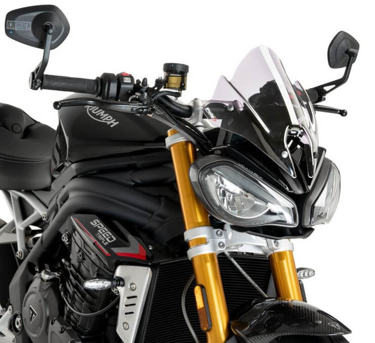 Puig Racing New Generation Windscreen '21-'23 Triumph Speed Triple 1200 RS
