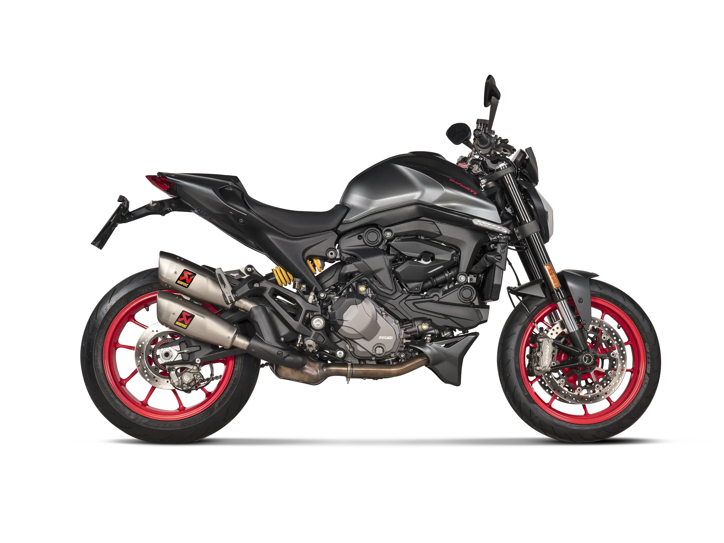 Akrapovic Slip-On Line (Titanium) Exhaust 21-24 Ducati Monster 937/937+