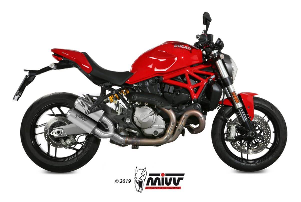MIVV MK3 Stainless Steel Slip-On Exhaust '17-'21 Ducati Monster 1200