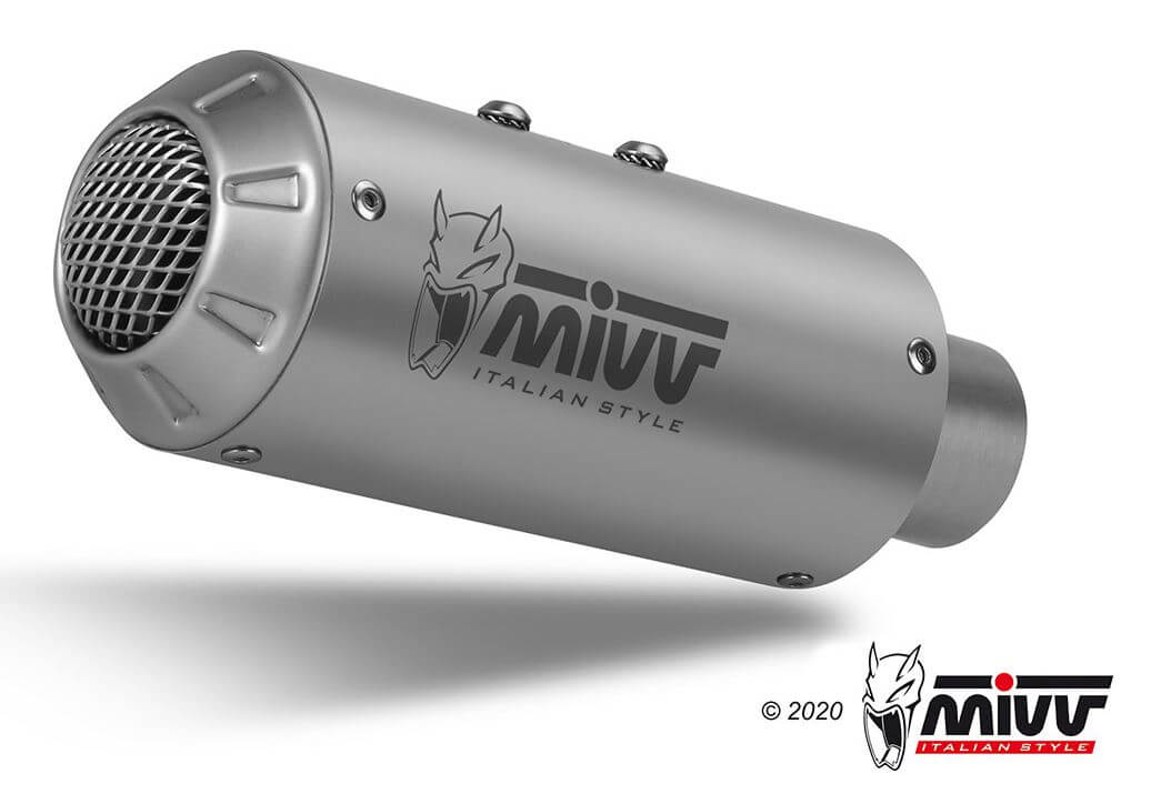 MIVV MK3 Stainless Steel Slip-On Exhaust '18-'20 Ducati Monster 821